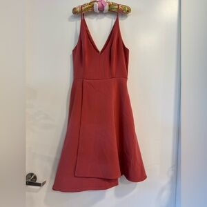 KEEPSAKE the Label Sleeveless V-Neck Dress in Rust